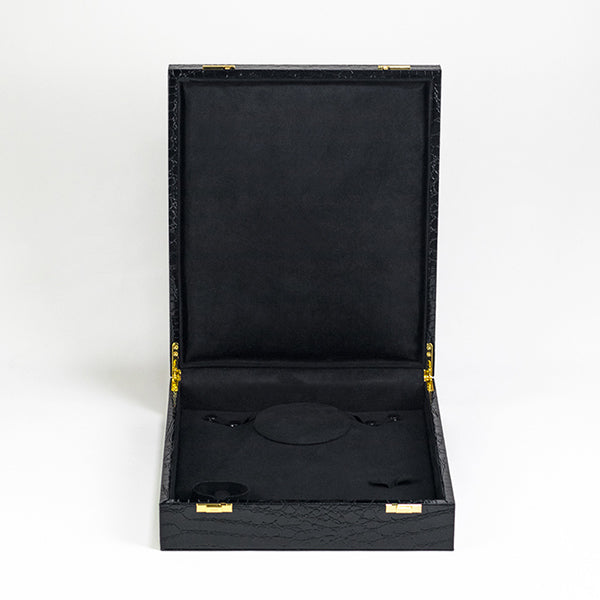 BX083 Glossy Black Jewellery Set Display Box