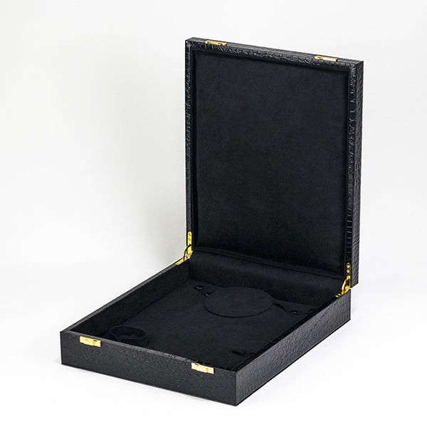 BX083 Glossy Black Jewellery Set Display Box