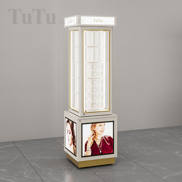DM146 Lighted Spinning Showcase Jewelry Display
