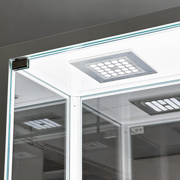 DM158 Upright Glass Window Display Cabinet Lighting