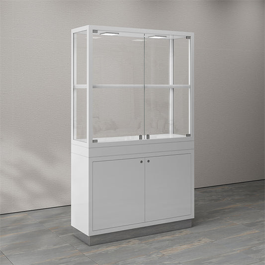 DM158 Upright Glass Window Display Cabinet Lighting