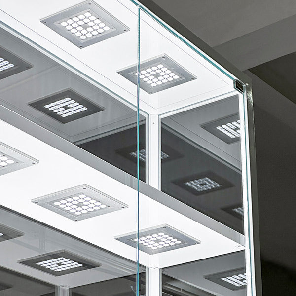 DM158 Upright Glass Window Display Cabinet Lighting