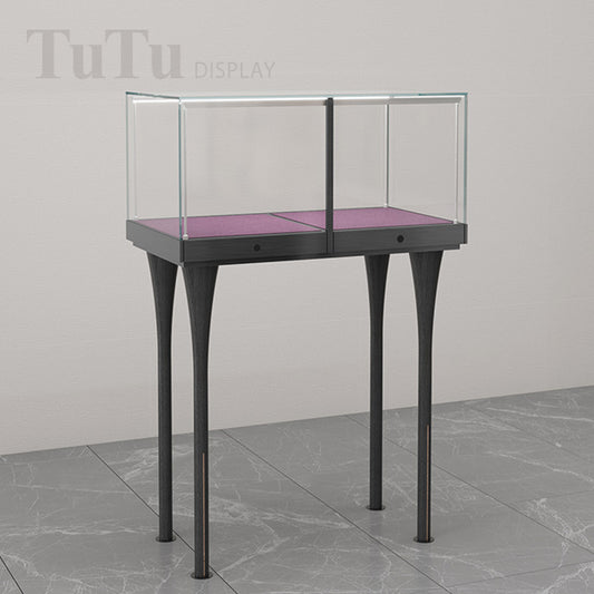 DM171 Window Display Case Wood Legs