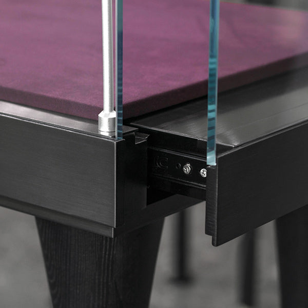 DM172 Tower Display Case Wood Legs