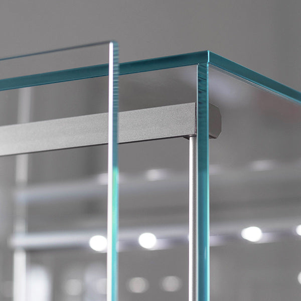 DM172 Tower Display Case Wood Legs