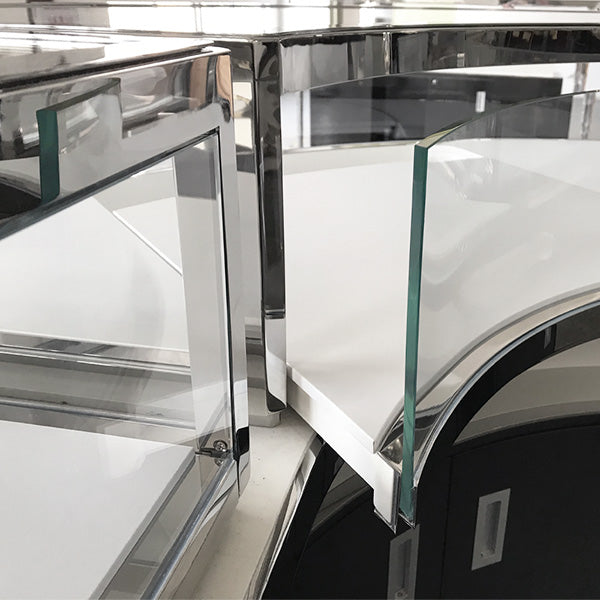 DM173 Curved Jewelry Display Showcase