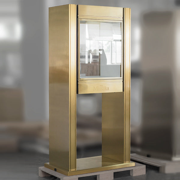 DM179 Jewellery Store Window Display Case Metal