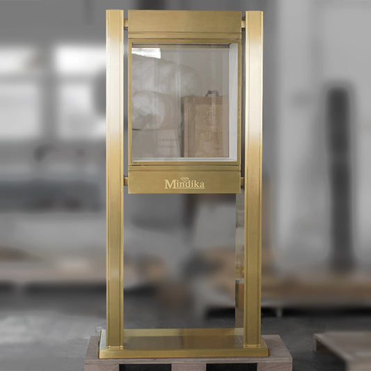 DM179 Jewellery Store Window Display Case Metal