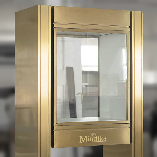 DM179 Jewellery Store Window Display Case Metal