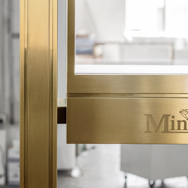 DM179 Jewellery Store Window Display Case Metal
