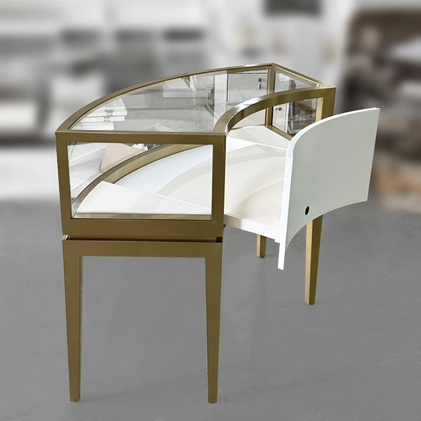 MT41 Metal Jewellery Display Counter Curved