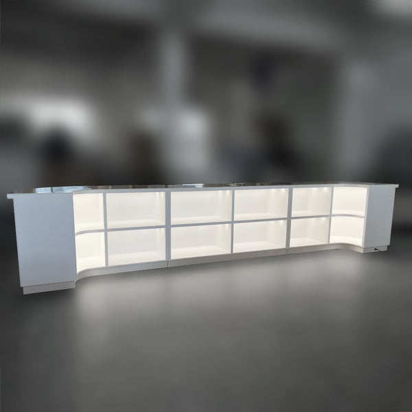 DM210 Curved Bar Counter Marble Table Top