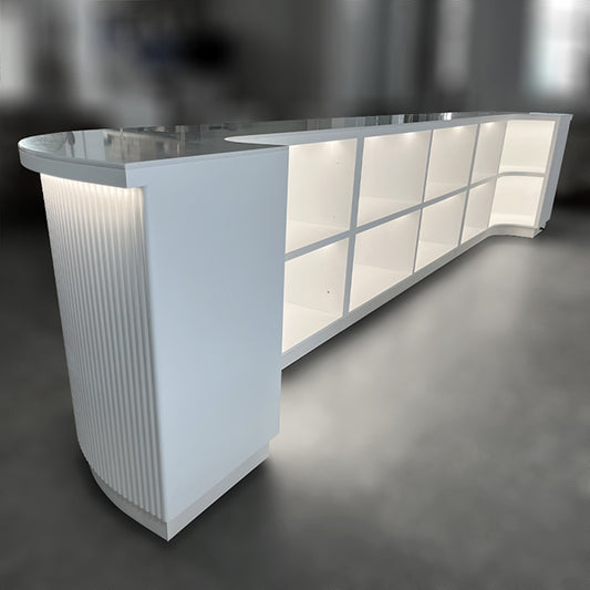 DM210 Curved Bar Counter Marble Table Top