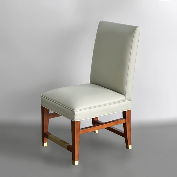 DM213 Custom Grey Chair Wooden Leg
