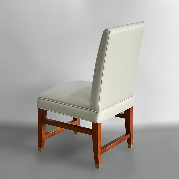 DM213 Custom Grey Chair Wooden Leg