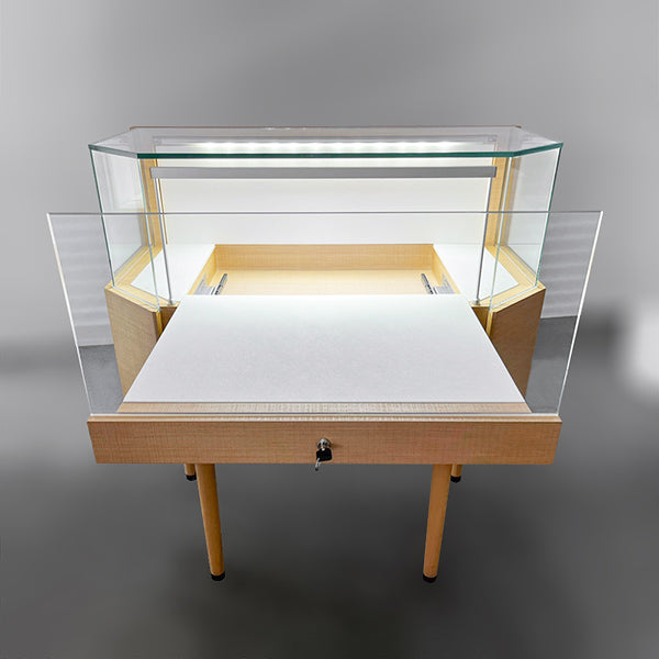 DM217 Wooden Jewellery Counter Display Case