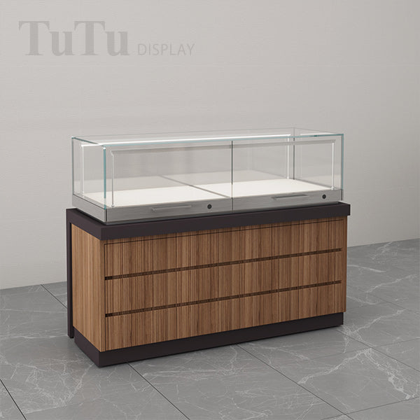 DM255 Wooden Jewellery Counter Display Showcase