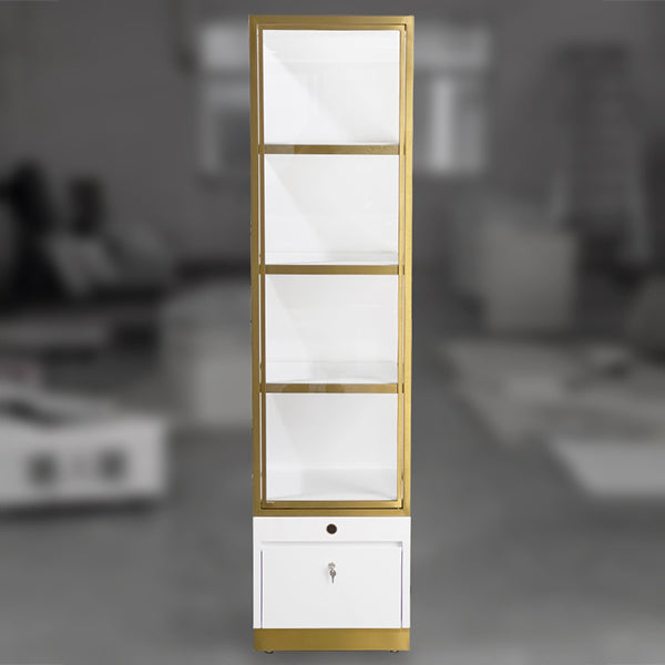DM262 Tower Glass Display Wall Showcase Cabinet Lighted