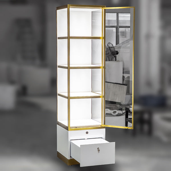 DM262 Tower Glass Display Wall Showcase Cabinet Lighted