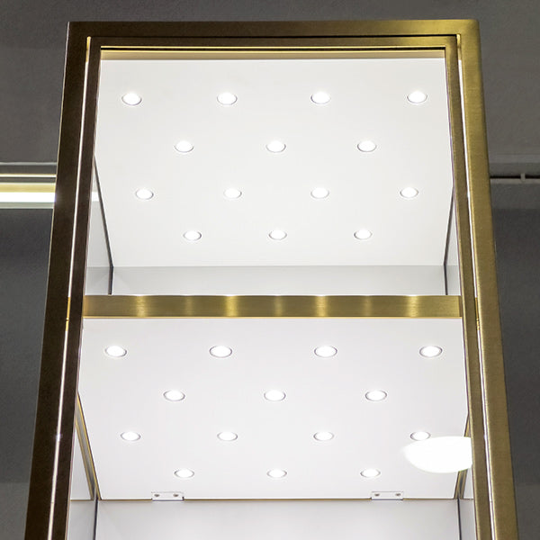 DM262 Tower Glass Display Wall Showcase Cabinet Lighted