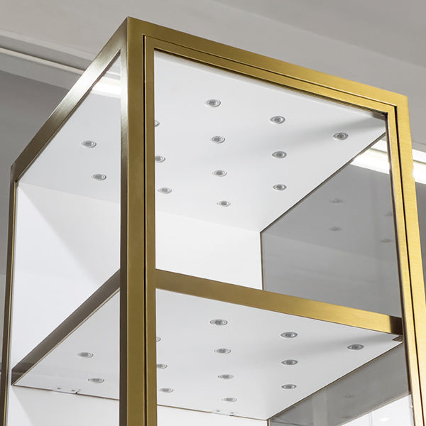 DM262 Tower Glass Display Wall Showcase Cabinet Lighted