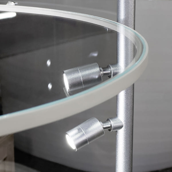 DM269 Round Glass Jewellery Display Case without Door