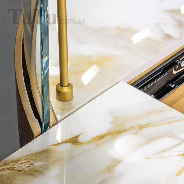 DM296 Oval Glass Top Jewellery Counter Showcase