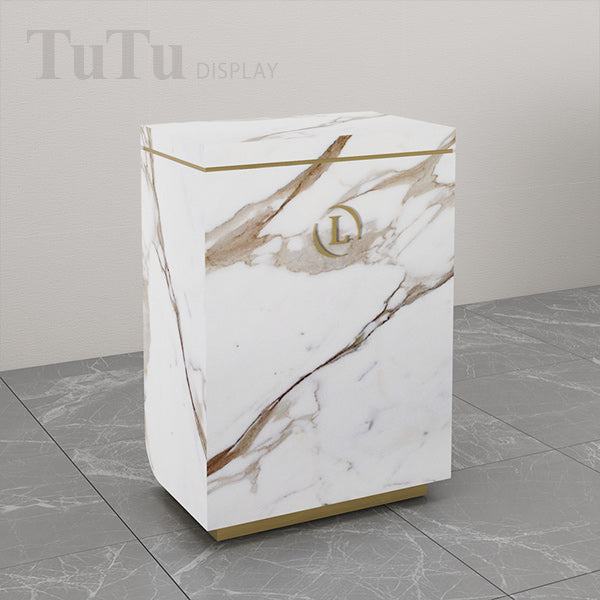 DM301 Retail Store Cashier Counter Table Marble