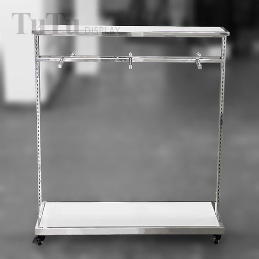 DM311 Adjustable Clothing Display Rack with Caster