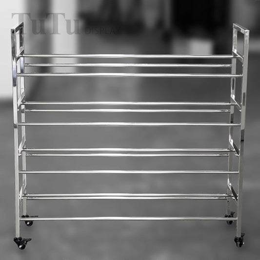 DM312 Stainless Steel Ball Display Rack with Caster