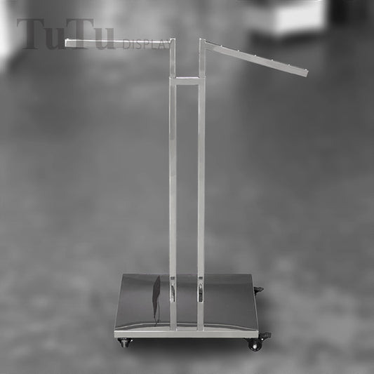 DM314 Adjustable Dual-Sided Clothing Display Rack with Caster