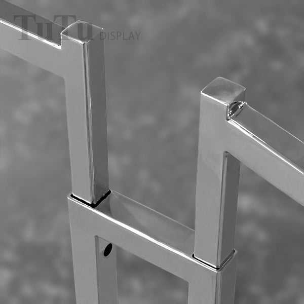 DM314 Adjustable Dual-Sided Clothing Display Rack with Caster