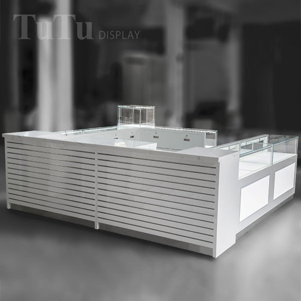 DM315 Jewellery Store Center Island Display Cabinet Kiosk