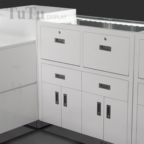 DM315 Jewellery Store Center Island Display Cabinet Kiosk