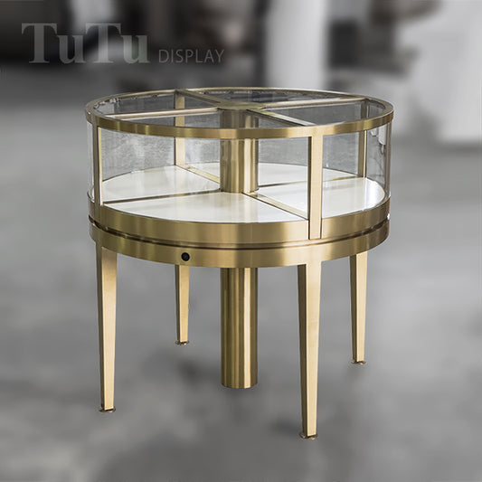 DM323 Round Metal Jewellery Display Counter Showcase
