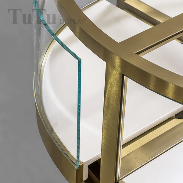 DM323 Round Metal Jewellery Display Counter Showcase