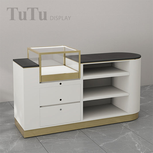 DM324 Jewellery Store Consult Desk with Showcase