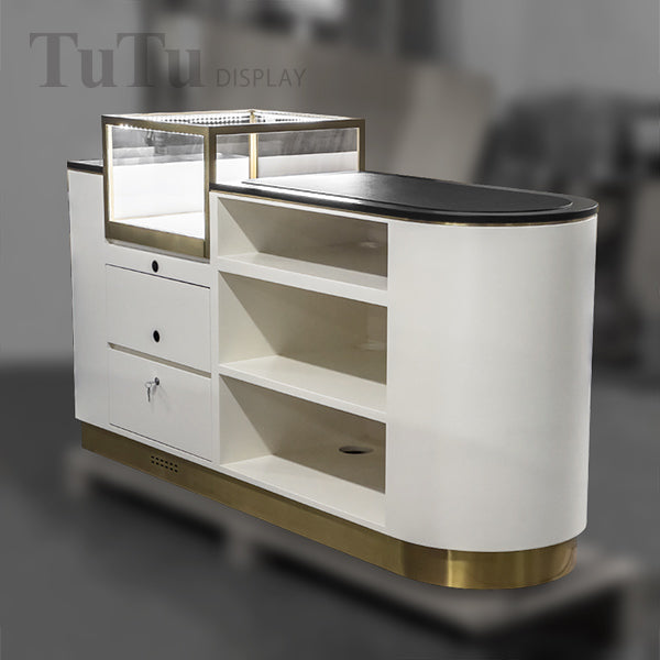 DM324 Jewellery Store Consult Desk with Showcase