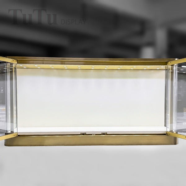 DM325 Wall Mounted Jewellery Display Showcase Filleted Corner
