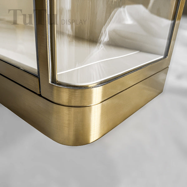 DM325 Wall Mounted Jewellery Display Showcase Filleted Corner