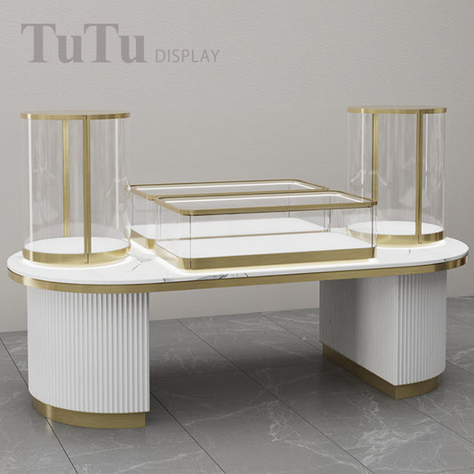 DM334 Jewellery Store Island Display Counter Cabinet