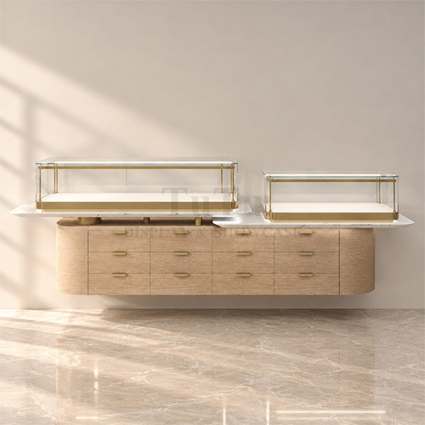 DM393 Jewellery Display Wall Mounted Showcase Filleted Corner