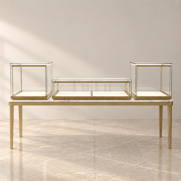 DM395 Jewellery Display Lighting Counter Showcase Metal Legs
