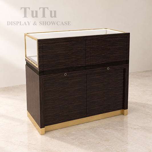DM50 Metal Counter Showcase With All sides LED Light