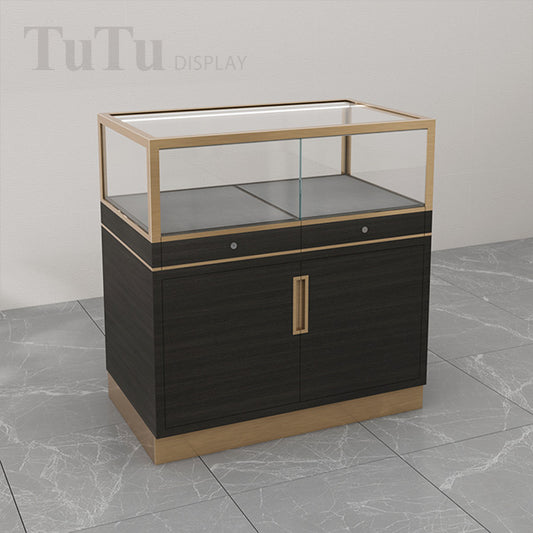 DM51 Jewelry display counter showcase with metal frame
