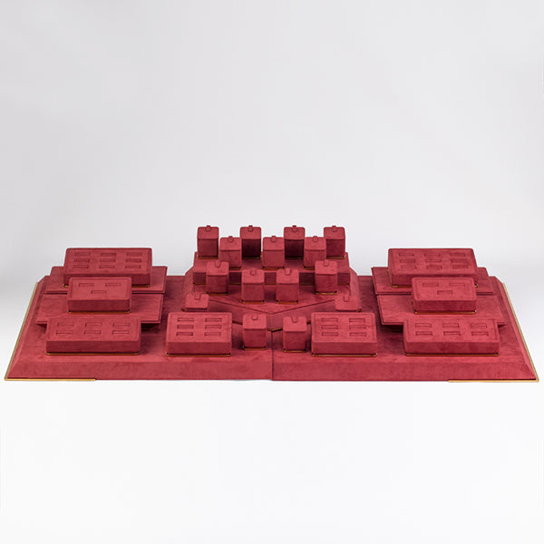DS038 Luxury Ring Display Stand Set
