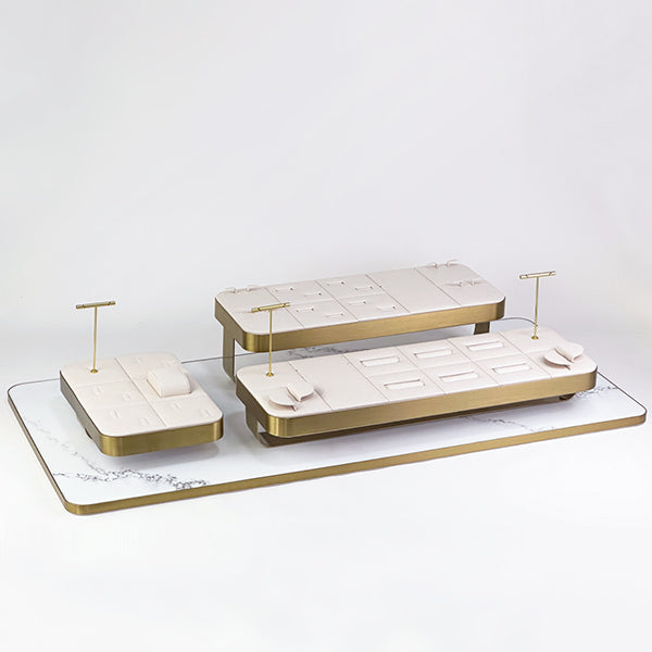 DS309 Jewellery Display Holder Trays Set Marble Base