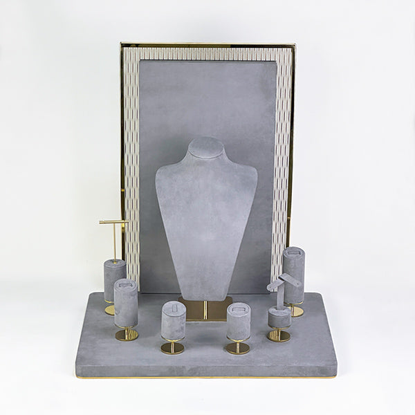 DS305 Jewellery Display Holder Set with Glass and Metal