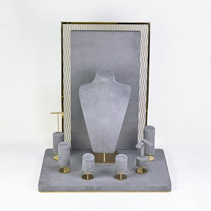 DS305 Jewellery Display Holder Set with Glass and Metal