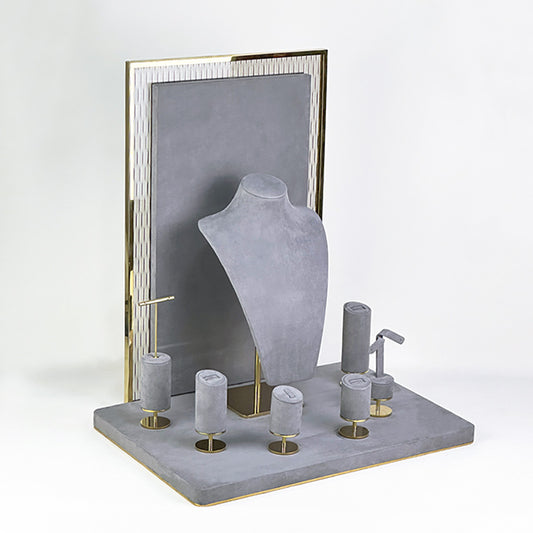 DS305 Jewellery Display Holder Set with Glass and Metal